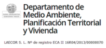 Logotipo departamento de medioambiente, planificación territorial y vivienda